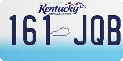 KY license plate 161JQB