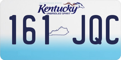 KY license plate 161JQC