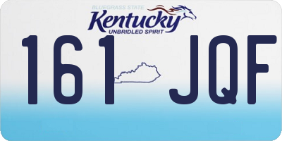 KY license plate 161JQF