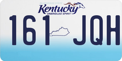 KY license plate 161JQH