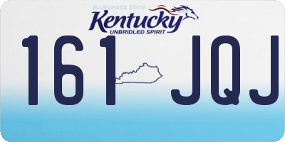 KY license plate 161JQJ