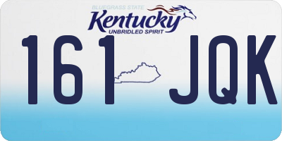 KY license plate 161JQK