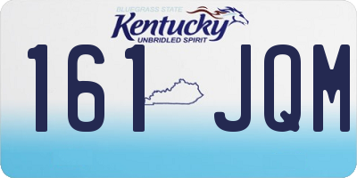 KY license plate 161JQM