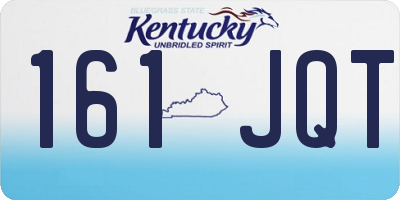 KY license plate 161JQT
