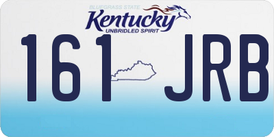 KY license plate 161JRB