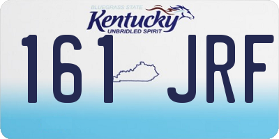 KY license plate 161JRF