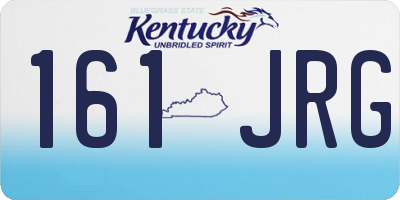 KY license plate 161JRG