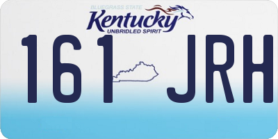 KY license plate 161JRH