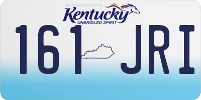 KY license plate 161JRI