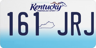 KY license plate 161JRJ