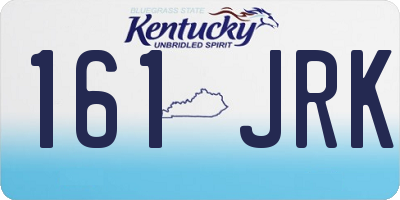 KY license plate 161JRK