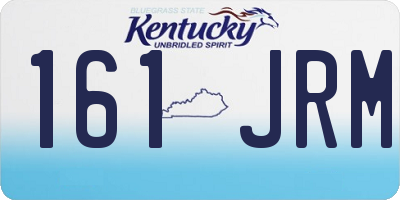 KY license plate 161JRM