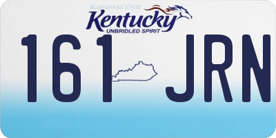 KY license plate 161JRN