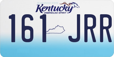 KY license plate 161JRR