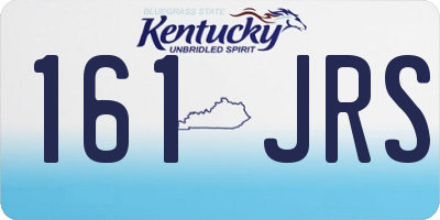 KY license plate 161JRS