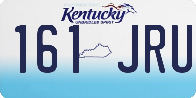 KY license plate 161JRU