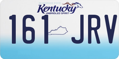 KY license plate 161JRV