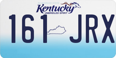 KY license plate 161JRX