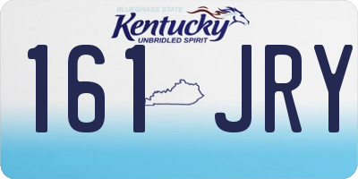KY license plate 161JRY
