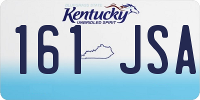 KY license plate 161JSA