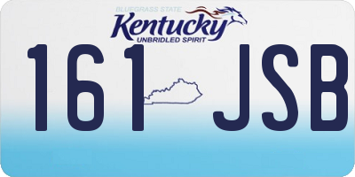 KY license plate 161JSB