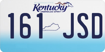 KY license plate 161JSD