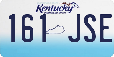 KY license plate 161JSE