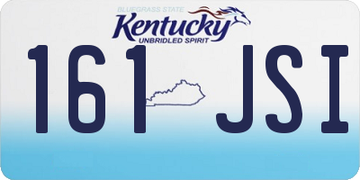 KY license plate 161JSI