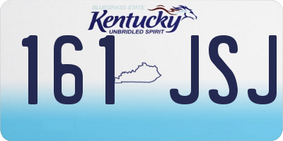KY license plate 161JSJ