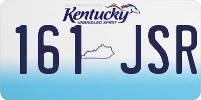KY license plate 161JSR