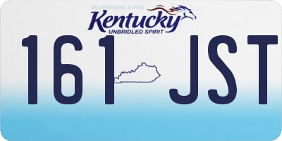 KY license plate 161JST