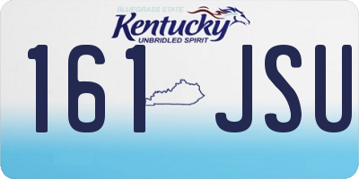 KY license plate 161JSU