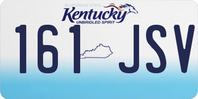 KY license plate 161JSV