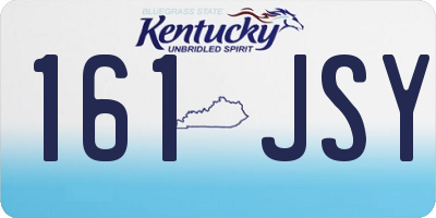 KY license plate 161JSY