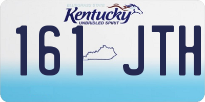 KY license plate 161JTH