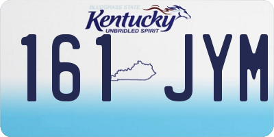 KY license plate 161JYM