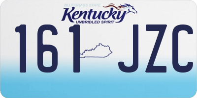 KY license plate 161JZC