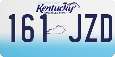 KY license plate 161JZD