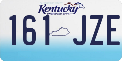 KY license plate 161JZE