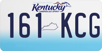 KY license plate 161KCG