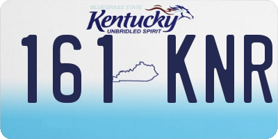 KY license plate 161KNR