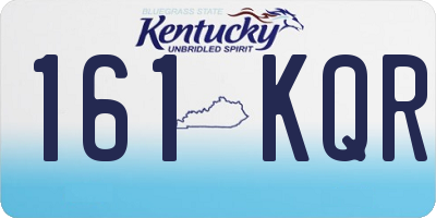 KY license plate 161KQR