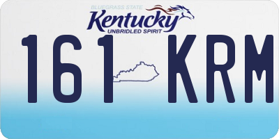 KY license plate 161KRM
