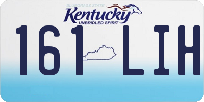 KY license plate 161LIH