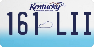 KY license plate 161LII