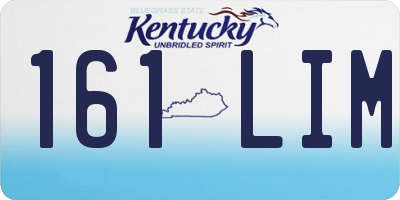 KY license plate 161LIM