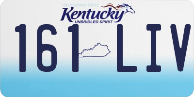 KY license plate 161LIV