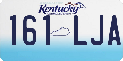 KY license plate 161LJA