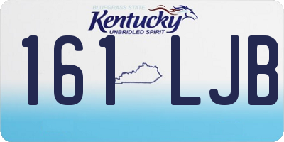 KY license plate 161LJB