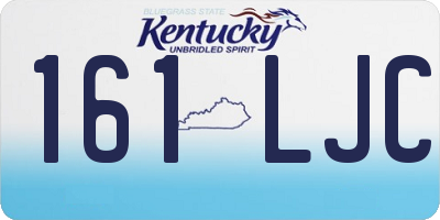 KY license plate 161LJC
